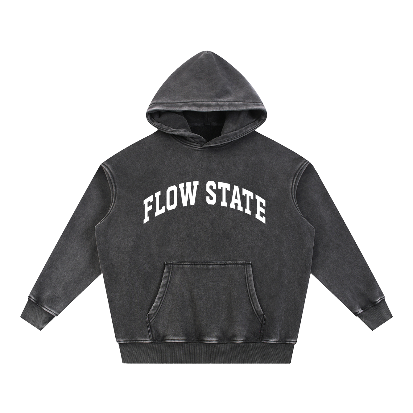 Snow Wash Fleece Oversize Hoodie